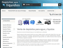 Tablet Screenshot of depositosparaliquidos.com